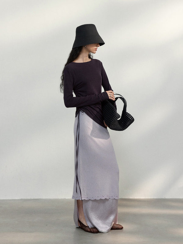 Jupe à bord en verre